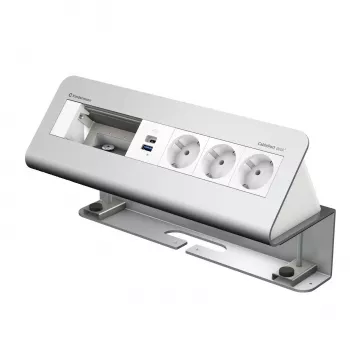 Kindermann CablePort desk de 6 posições 3x corrente USB módulo de fixação a mesa (7430001163)