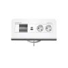 Kindermann CP desk 80 4 ranhuras 2x corrente USB painel de ligação de secretária