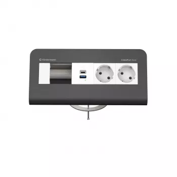 Kindermann CP desk 80 de 4 posições 2x corrente USB (7430001372)