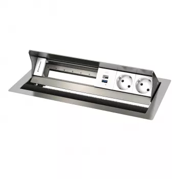 Kindermann CablePort Standard² VA 6 tomadas 2x corrente 1x USB