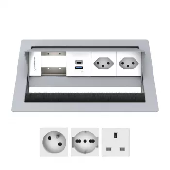 Kindermann CP Standard² 4 tomadas 2x Schuko/USB INT 7492IN1172