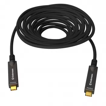 Cabo Kindermann USB-C AOC Full Feature 10m macho/macho