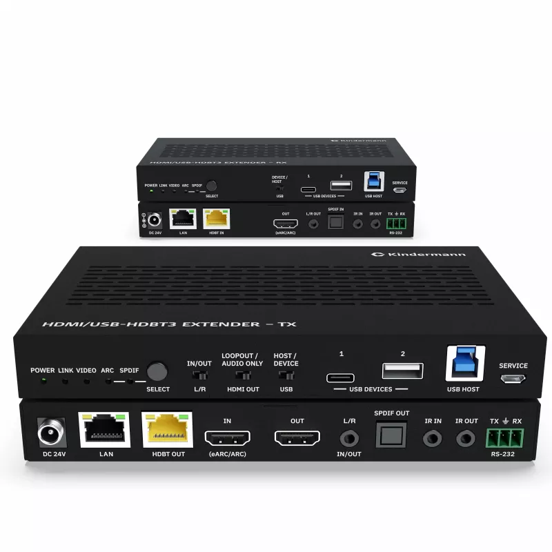 Conjunto extensor Kindermann HDMI/USB-HDBT3² (EHB100V3K)