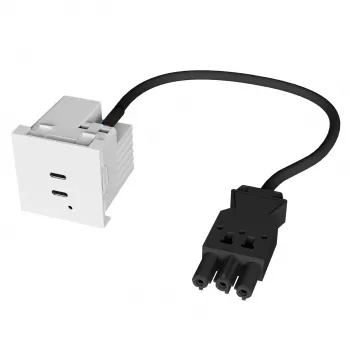 Carregador Kindermann USB-C de porta dupla 65W PD