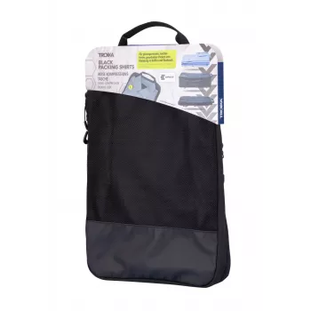 Saco de compressão de viagem para camisas TROIKA Black Packing (BBL71/BK)