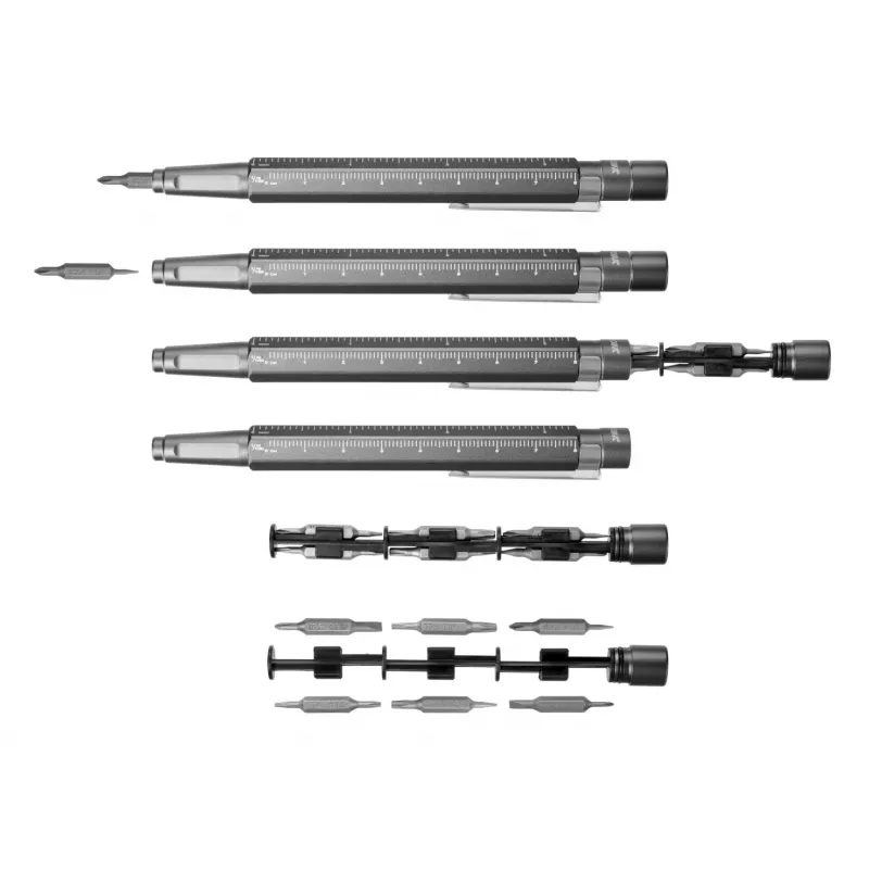 TROIKA Caneta de ponta CONSTRUCTION TOOL 13 Caneta esferográfica multiferramenta (BIT20/TI)