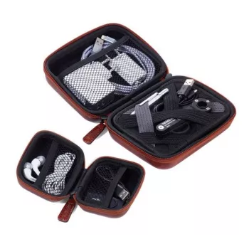 TROIKA Conjunto ONPACK castanho (CBO60/BR) - Conjunto de presente com caneta esferográfica e porta-chaves
