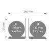 TROIKA Conjunto de globos BOOKGLOBE (G1303-DBBR/BK)