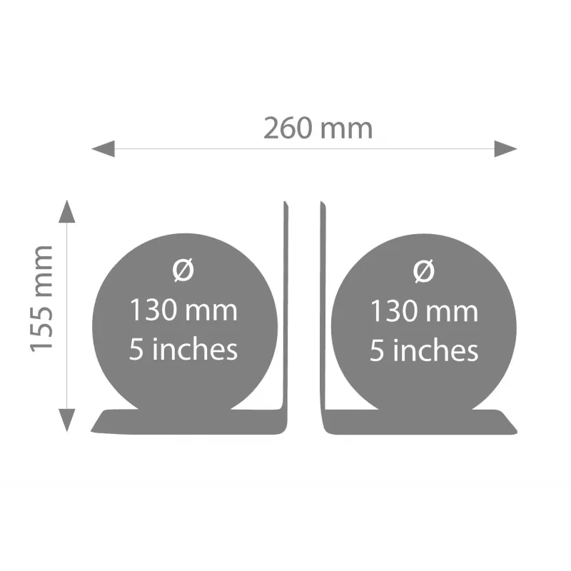 TROIKA Conjunto de globos BOOKGLOBE (G1303-DBBR/BK)