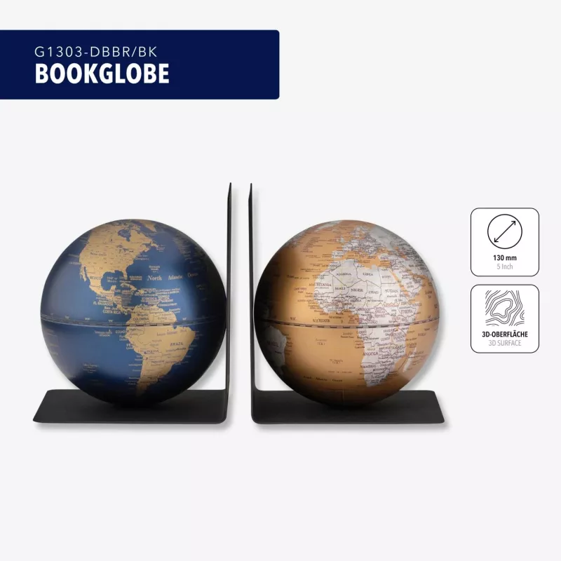 TROIKA Conjunto de globos BOOKGLOBE (G1303-DBBR/BK)