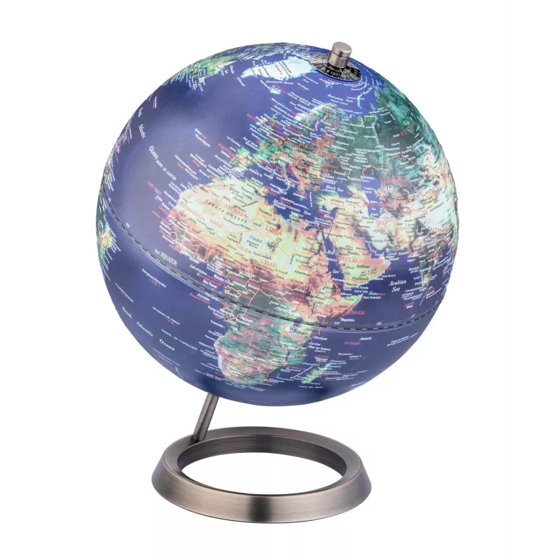 TROIKA Globe 23.5 Degrees (G2507-P2P2/CB) - globo de secretária pisa-papéis, base cromada, 60mm