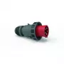 Bals Elektrotechnik ficha industrial CEE 63A 5p 400V 6h IP67 terminal de parafuso anel de baioneta vermelho