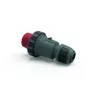 Bals Elektrotechnik ficha industrial CEE 63A 5p 400V 6h IP67 terminal de parafuso anel de baioneta vermelho