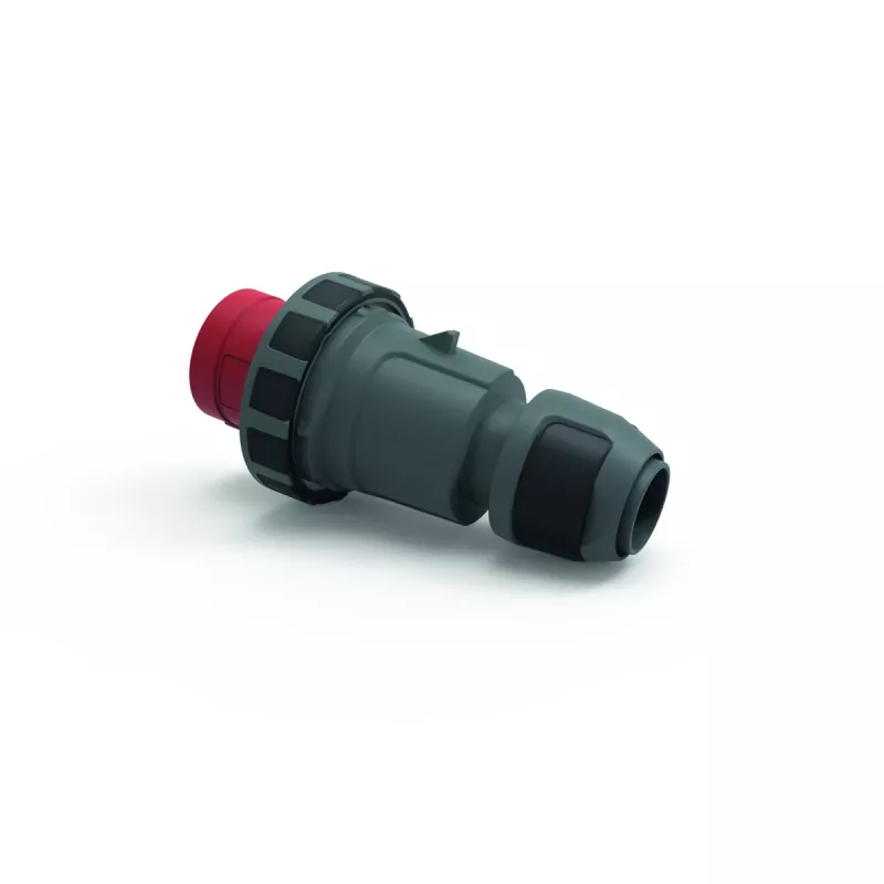 Bals Elektrotechnik ficha industrial CEE 63A 5p 400V 6h IP67 terminal de parafuso anel de baioneta vermelho