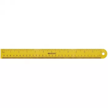 Régua Westcott 30 cm amarela