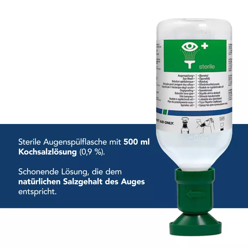 Frasco de lavagem ocular First Aid Only 500 ml