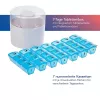 First Aid Only caixa de comprimidos com divisor de comprimidos azul branco