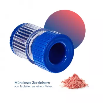 Esmaga-comprimidos First Aid Only azul transparente