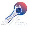 Abridor multiusos 5-em-1 First Aid Only para garrafas e latas, branco/azul, reduz o esforço