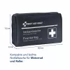 First Aid Only kit de primeiros socorros para motociclo DIN 13167 azul com colete refletor