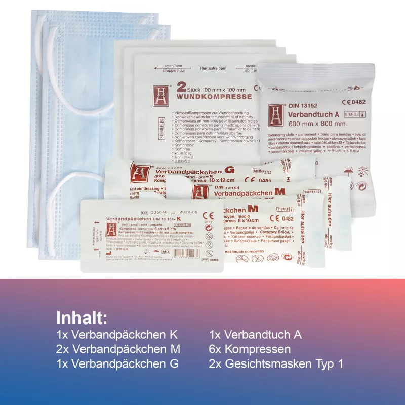 First Aid Only kit de recarga de primeiros socorros DIN 13164 1 conjunto