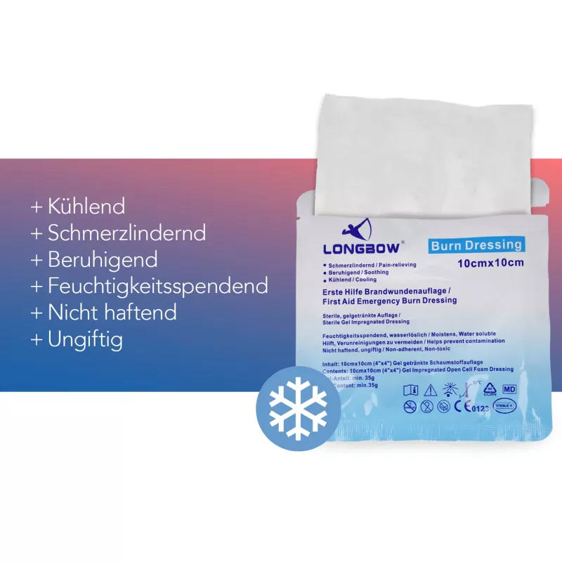 First Aid Only penso para queimaduras P-91400 00 transparente 10 unid.