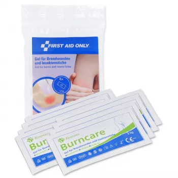 First Aid Only gel para queimaduras P-91401 00 transparente 8 saquetas