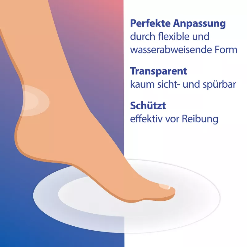 First Aid Only penso para bolhas P-10070 transparente 6,8 x 4,3 cm 6 unid.