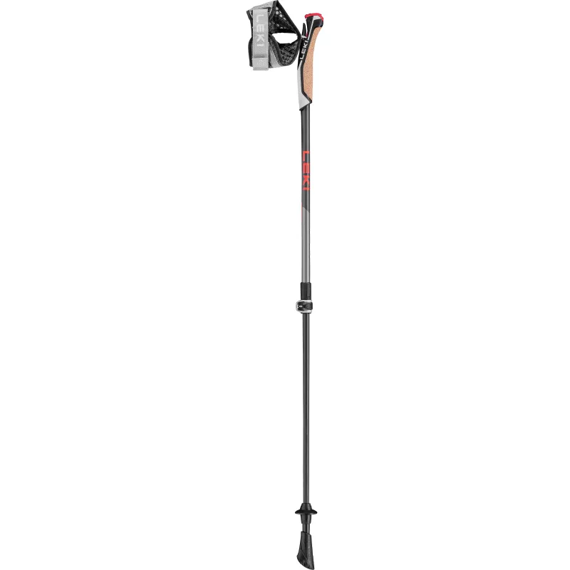 Bastão de marcha nórdica LEKI KIJE Nordic Walking Instructor Lite vermelho