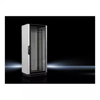 Rittal VX IT Armário de rede, 24U 19 polegadas, Prateado RAL 7035/RAL 9005