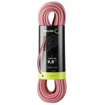 Corda de escalada Edelrid Eagle Lite 9,5 mm 70 m - Vermelho
