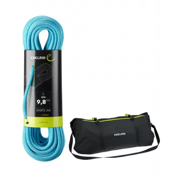 Corda EDELRID Boa 9,8 mm 50 m com saco de corda