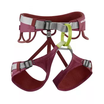 EDELRID Jayne IV arnês de escalada - vermelho ruibarbo - XL - mulher