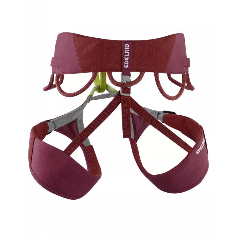 EDELRID Jayne IV arnês de escalada - vermelho ruibarbo - XL - mulher