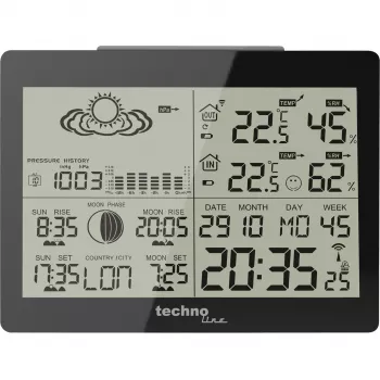 TECHNO LINE WS6760 Estação Meteorológica com Sensor Exterior