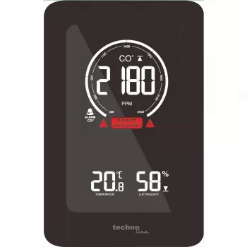 TECHNO LINE WL1030 Estação Meteorológica Monitor de Qualidade do Ar CO2 Temperatura Humidade