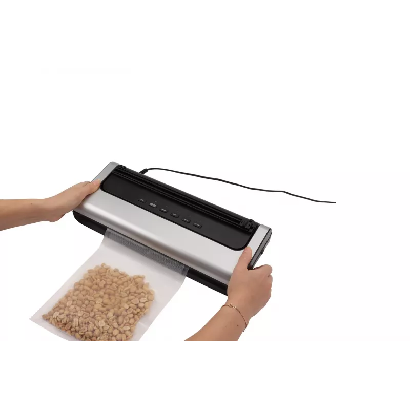 Máquina de vácuo AddLiving V100 (3200) preta/prateada com função húmida e seca