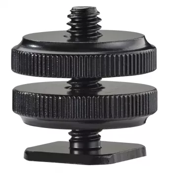 Adaptador de sapata Novoflex com rosca de 1/4 polegadas