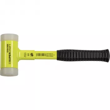 Halder SUPERCRAFT Martelo de borracha macia 40 mm, cabo amarelo
