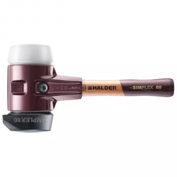 HALDER SIMPLEX Martelo de borracha macia 80 mm Borracha / Superplástico