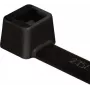 HellermannTyton T18R Abraçadeira, Poliamida 6.6, Preto, 100 mm de comprimento, 2,5 mm de largura, 1 mm de espessura, 22 mm de diâmetro de feixe, 80 N de resistência à tração, pack de 100 unidades