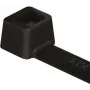 HellermannTyton T18L PA66W BK 100 Abraçadeira, Preto, 205 mm x 2,5 mm, pack de 100