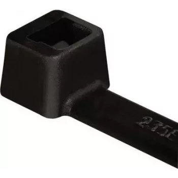 HellermannTyton T80L-W-BK-C1 Abraçadeira, Série T, serrilha interior, 390 mm x 4,7 mm, preto, pack de 100