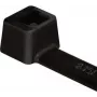 HellermannTyton T80L-W-BK-C1 Abraçadeira, Série T, serrilha interior, 390 mm x 4,7 mm, preto, pack de 100