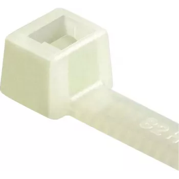 HellermannTyton Série T Abraçadeira com serrilha interior, 365mm x 7,6mm, PA66, natural (transparente), 100 unidades (111-14819)