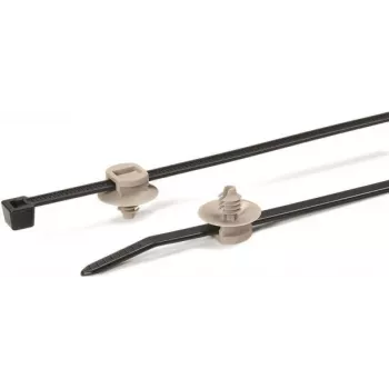 HellermannTyton T50RFT5-PA66HS/PA66 BK/GY 500 Abraçadeira (150-55941)