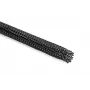 HellermannTyton Helagaine HEGPX40 bainha entrançada, diâmetro nominal 40mm, poliéster (PET), preto, 50m