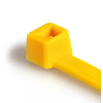 HellermannTyton T150R(H) Abraçadeira de cabos, entrada paralela, poliamida 6.6, amarelo, 365 x 7,6 mm (116-15014)