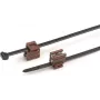 HellermannTyton T50ROSEC4B Abraçadeira de cabos com clip de borda, 156-01153