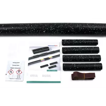 HellermannTyton 380-04010 Tubo termorretrátil - preto - poliolefina - 25 cm - 25 mm para 8 mm